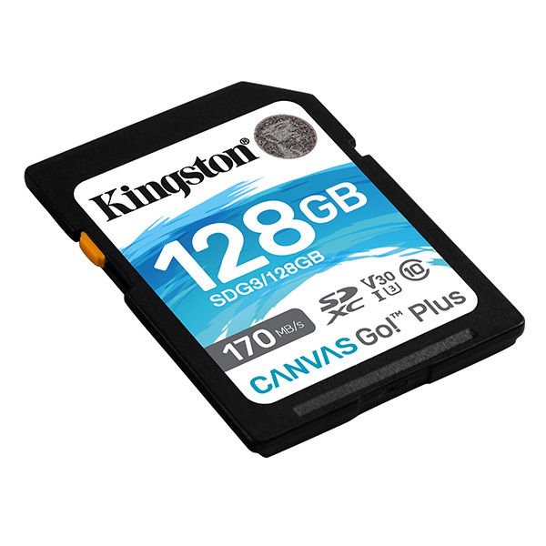 Kingston karta pamięci Canvas Go Plus 128GB SDXC SDG3 128GB UHS I U3 Class 10 V30 - obrazek 2