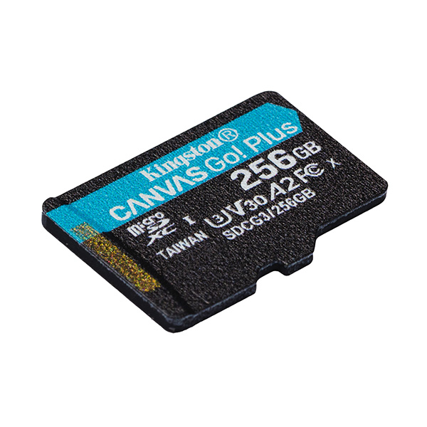 Kingston karta pamięci Canvas Go Plus 256GB micro SDXC SDCG3 256GBSP UHS I U3 A2 V30 - obrazek 2