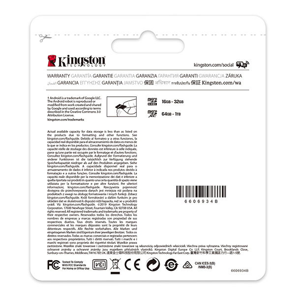 Kingston karta Canvas Select Plus 256GB micro SDXC SDCS2 256GBSP UHS I U1 Class 10 A1 - obrazek 4