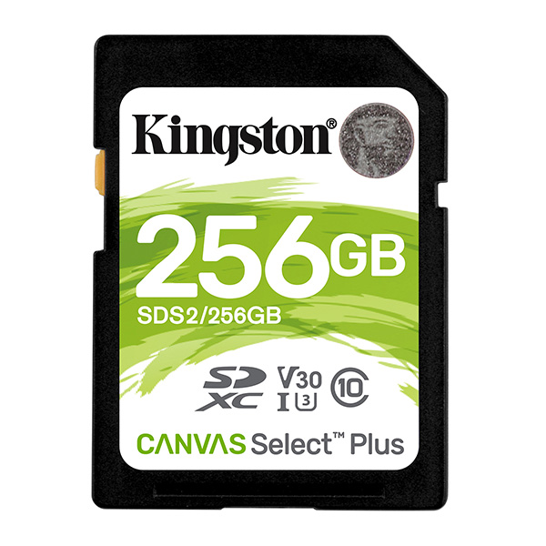 Kingston karta Canvas Select Plus 256GB SDXC SDC2 256GB UHS I U3 Class 10 A1