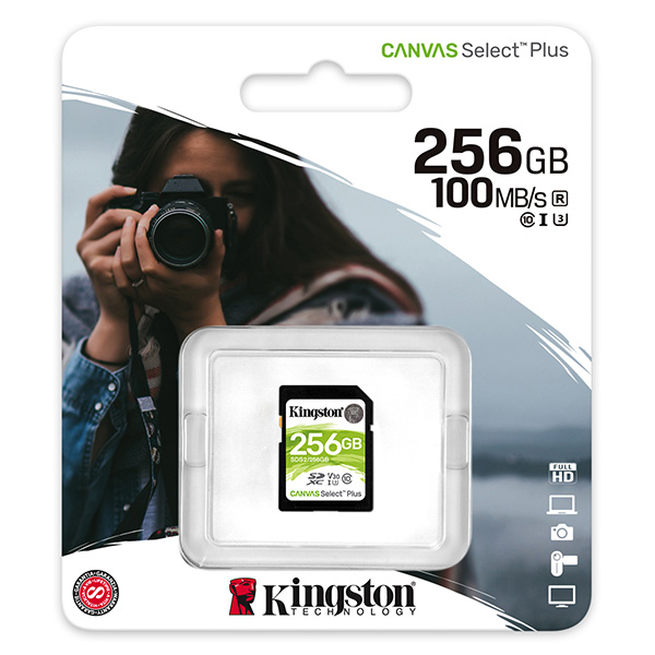 Kingston karta Canvas Select Plus 256GB SDXC SDC2 256GB UHS I U3 Class 10 A1 - obrazek 3