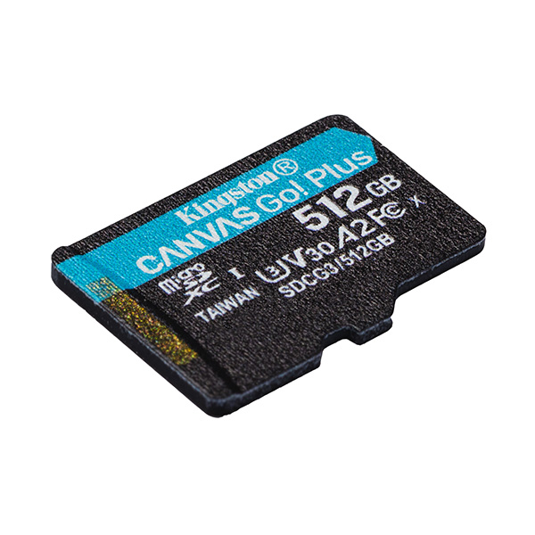 Kingston karta pamięci Canvas Go Plus 512GB micro SDXC SDCG3 2512GBSP UHS I U3 A2 V30 - obrazek 2