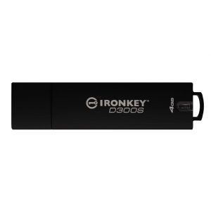 Kingston USB flash disk USB 3.0 3.2 Gen 1 4GB IronKey D300S czarny IKD300S 4GB USB A szyfrowanie XTS AES 256 bit