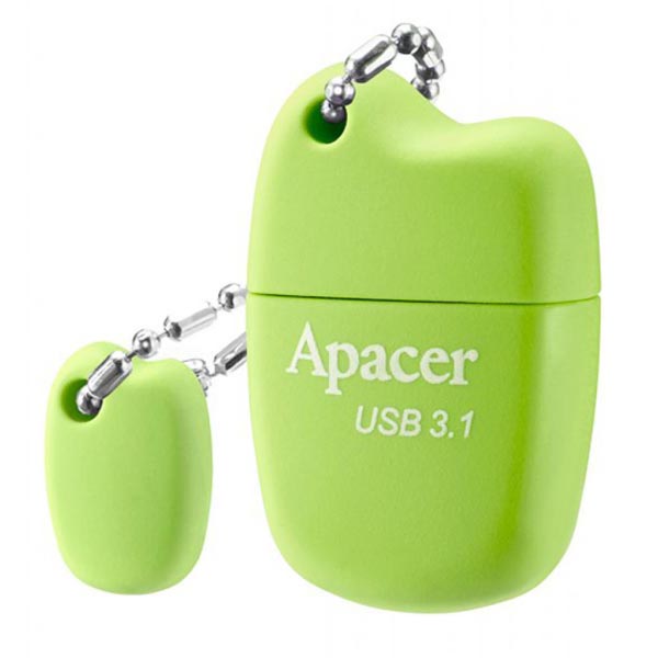Apacer USB flash disk USB 3.0 3.2 Gen 1 8GB AH159 zielony AP8GAH159G 1 USB A z osłoną