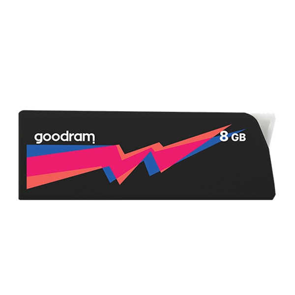 Goodram USB flash disk USB 3.0 3.2 Gen 1 8GB UCL3 czarny UCL3 0080K0R11 USB A z wysuwanym złączem - obrazek 3
