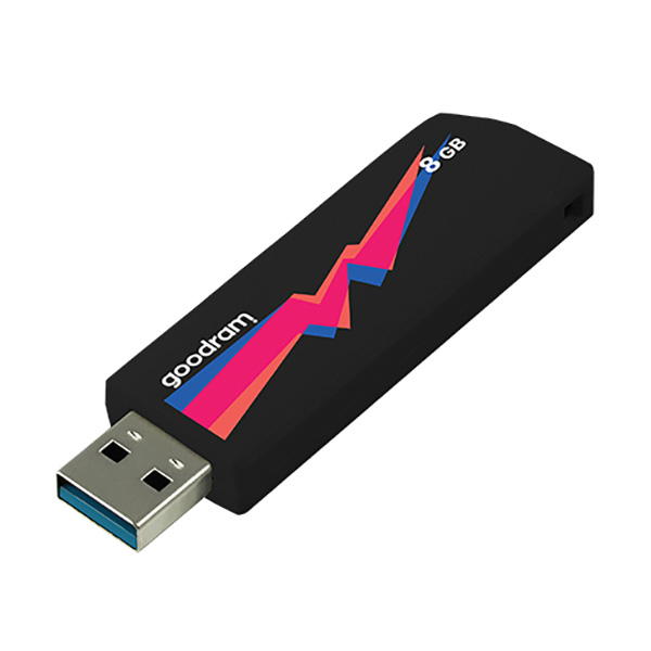 Goodram USB flash disk USB 3.0 3.2 Gen 1 8GB UCL3 czarny UCL3 0080K0R11 USB A z wysuwanym złączem - obrazek 5