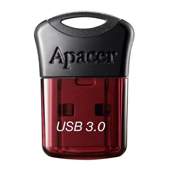 Apacer USB flash disk USB 3.0 3.2 Gen 1 16GB AH157 czerwony AP16GAH157R 1 USB A z osłoną