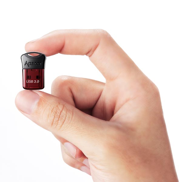 Apacer USB flash disk USB 3.0 3.2 Gen 1 16GB AH157 czerwony AP16GAH157R 1 USB A z osłoną - obrazek 2