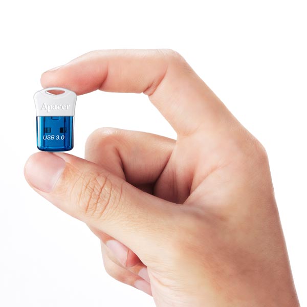 Apacer USB flash disk USB 3.0 3.2 Gen 1 16GB AH157 niebieski AP16GAH157U 1 USB A z osłoną - obrazek 2