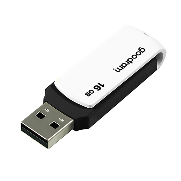Goodram USB flash disk USB 2.0 16GB UCO2 czarny UCO2 0160KWR11 USB A z obrotową osłoną - obrazek 2