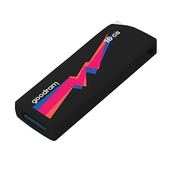Goodram USB flash disk USB 3.0 3.2 Gen 1 16GB UCL3 czarny UCL3 0160K0R11 USB A z wysuwanym złączem - obrazek 3
