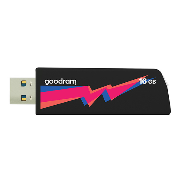 Goodram USB flash disk USB 3.0 3.2 Gen 1 16GB UCL3 czarny UCL3 0160K0R11 USB A z wysuwanym złączem - obrazek 5