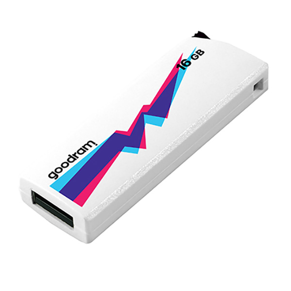Goodram USB flash disk USB 2.0 16GB UCL2 biały UCL2 0160W0R11 USB A wysuwane złącze - obrazek 3