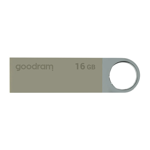 Goodram USB flash disk USB 2.0 16GB UUN2 srebrny UUN2 0160S0R11 USB A z oczkiem na brelok - obrazek 2