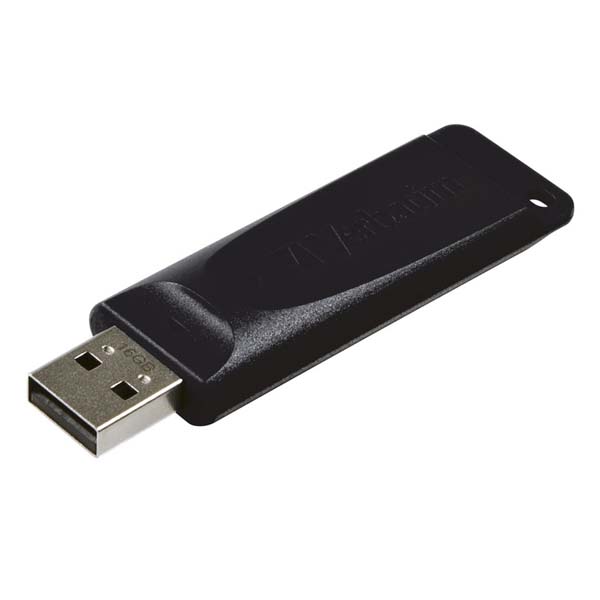 Verbatim USB flash disk USB 2.0 16GB Slider Store N Go czarny 98696 USB A z wysuwanym złączem - obrazek 3