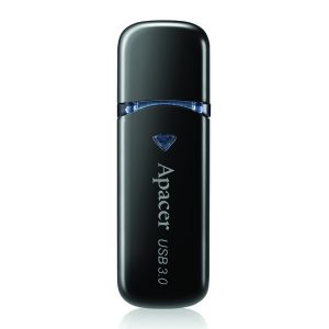 Apacer USB flash disk USB 3.0 3.2 Gen 1 32GB AH355 czarny AP32GAH355B 1 USB A z osłoną