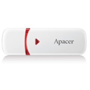 Apacer USB flash disk USB 2.0 32GB AH333 biały AP32GAH333W 1 USB A z osłoną