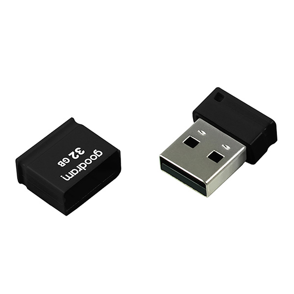 Goodram USB flash disk USB 2.0 32GB UPI2 czarny UPI2 0320K0R11 USB A z osłoną - obrazek 2