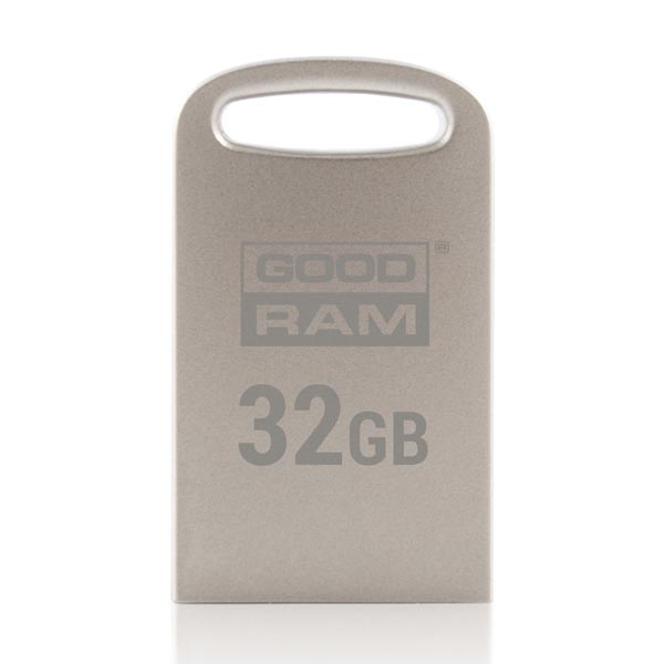Goodram USB flash disk USB 3.0 3.2 Gen 1 32GB UPO3 srebrny UPO3 0320S0R11 USB A z oczkiem na brelok - obrazek 3