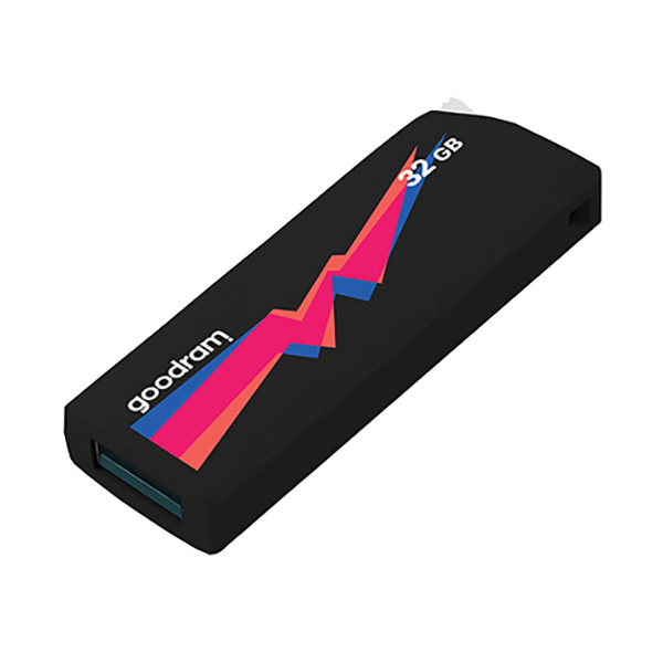 Goodram USB flash disk USB 3.0 3.2 Gen 1 32GB UCL3 czarny UCL3 0320K0R11 USB A z wysuwanym złączem - obrazek 3