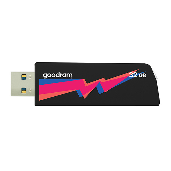 Goodram USB flash disk USB 3.0 3.2 Gen 1 32GB UCL3 czarny UCL3 0320K0R11 USB A z wysuwanym złączem - obrazek 5