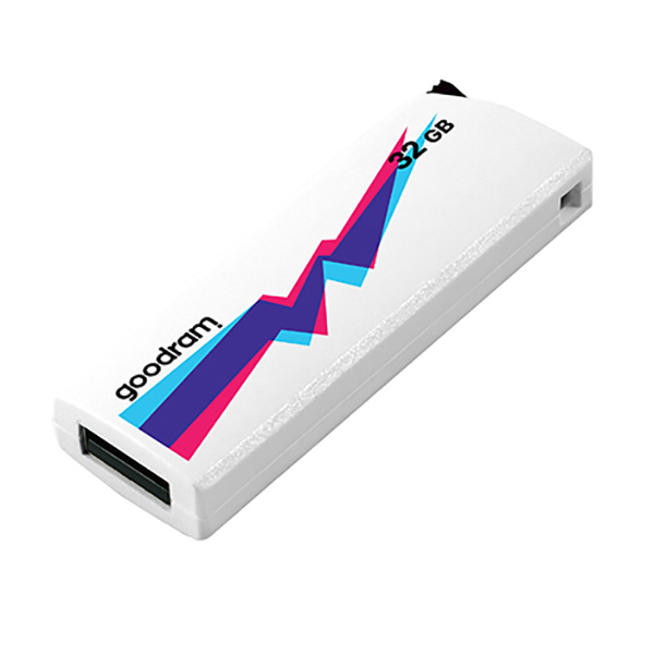 Goodram USB flash disk USB 2.0 32GB UCL2 biały UCL2 0320W0R11 USB A wysuwane złącze - obrazek 3