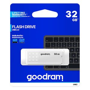 Goodram USB flash disk USB 2.0 32GB UME2 biały UME2 0320W0R11 USB A z osłoną