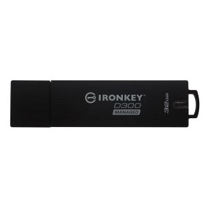 Kingston USB flash disk USB 3.0 3.2 Gen 1 32GB IronKey Managed D300SM czarny IKD300S 32GB USB A szyfrowanie XTS AES 256 b