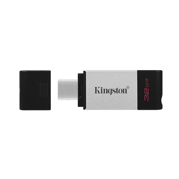 Kingston USB flash disk USB 3.0 3.2 Gen 1 32GB DataTraveler 80 czarny DT80 32GB USB C - obrazek 2