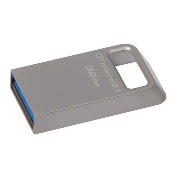 Kingston USB flash disk USB 3.0 3.2 Gen 1 32GB DataTraveler Micro srebrny DTMC3 32GB USB A - obrazek 2