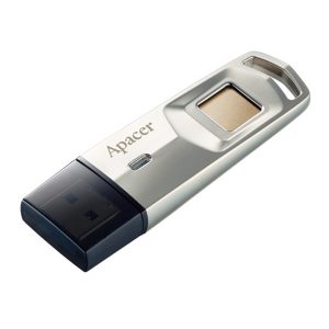Apacer USB flash disk USB 3.0 3.2 Gen 1 64GB AH651 srebrny AP64GAH651S 1 USB A czytnik linii papilarnych