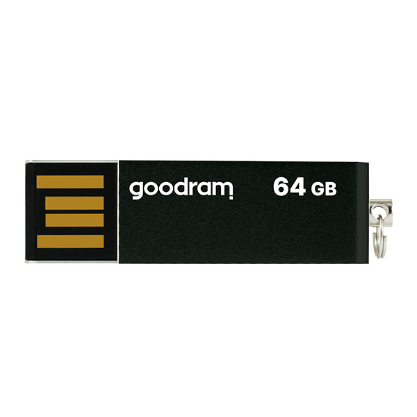 Goodram USB flash disk USB 2.0 64GB UCU2 czarny UCU2 0640K0R11 USB A z obrotową osłoną - obrazek 4