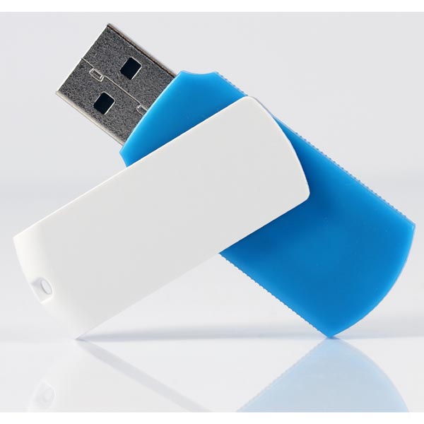 Goodram USB flash disk USB 2.0 64GB UCO2 niebieski UCO2 0640KWR11 USB A z obrotową osłoną - obrazek 3