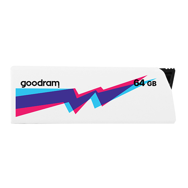 Goodram USB flash disk USB 2.0 64GB UCL2 biały UCL2 0640W0R11 USB A z wysuwanym złączem - obrazek 4