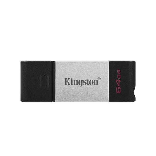 Kingston USB flash disk USB 3.0 3.2 Gen 1 64GB DataTraveler 80 czarny DT80 64GB USB C