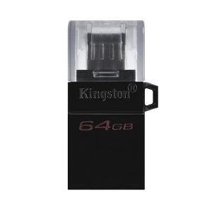 Kingston USB flash disk OTG USB 3.0 3.2 Gen 1 64GB Data Traveler microDuo3 G2 czarny DTDUO3G2 64GB USB A USB Micro B
