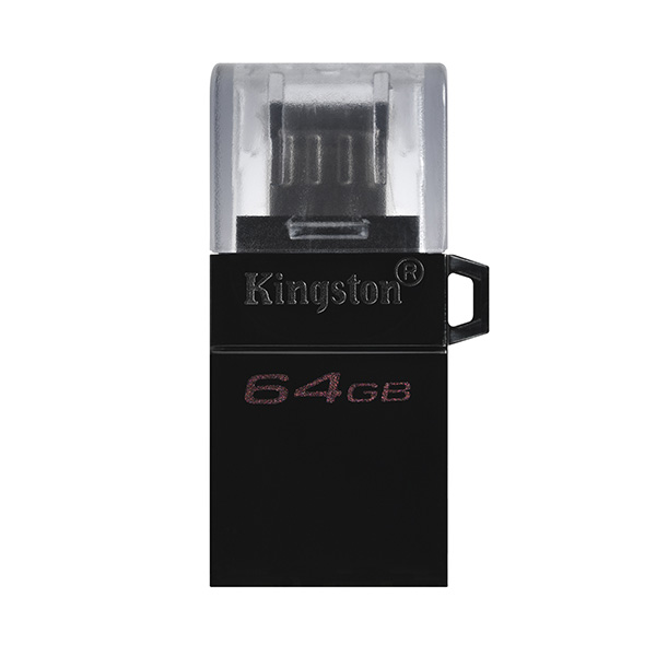 Kingston USB flash disk OTG USB 3.0 3.2 Gen 1 64GB Data Traveler microDuo3 G2 czarny DTDUO3G2 64GB USB A USB Micro B