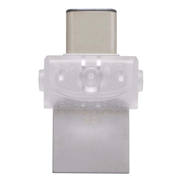 Kingston USB flash disk OTG USB 3.0 3.2 Gen 1 64GB DataTraveler microDuo 3C srebrny DTDUO3C 64GB USB A USB C z osłoną - obrazek 4