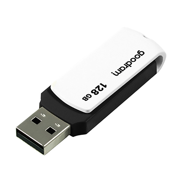 Goodram USB flash disk USB 2.0 128GB UC02 czarny UCO2 1280KWR11 USB A z obrotową osłoną - obrazek 2