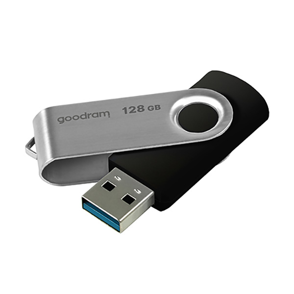 Goodram USB flash disk USB 3.0 3.2 Gen 1 128GB UTS3 czarny UTS3 1280K0R11 USB A - obrazek 3