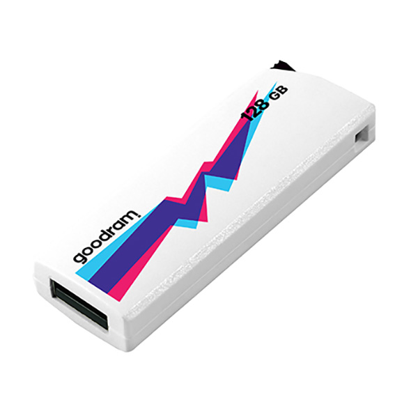Goodram USB flash disk USB 2.0 128GB UCL2 biały UCL2 1280W0R11 USB A wysuwane złącze - obrazek 3