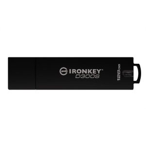 Kingston USB flash disk USB 3.0 3.2 Gen 1 128GB IronKey D300S czarny IKD300S 128GB USB A szyfrowanie XTS AES 256 bit