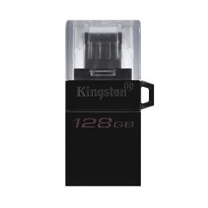 Kingston USB flash disk OTG USB 3.0 3.2 Gen 1 128GB Data Traveler microDuo3 G2 czarny DTDUO3G2 128GB USB A USB Micro B