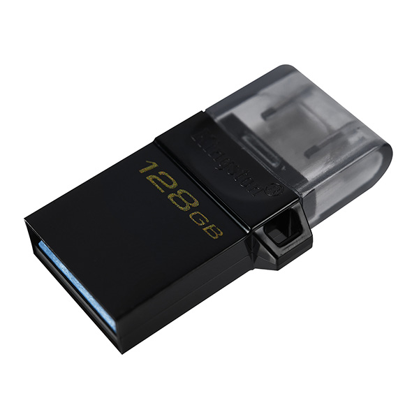 Kingston USB flash disk OTG USB 3.0 3.2 Gen 1 128GB Data Traveler microDuo3 G2 czarny DTDUO3G2 128GB USB A USB Micro B - obrazek 3