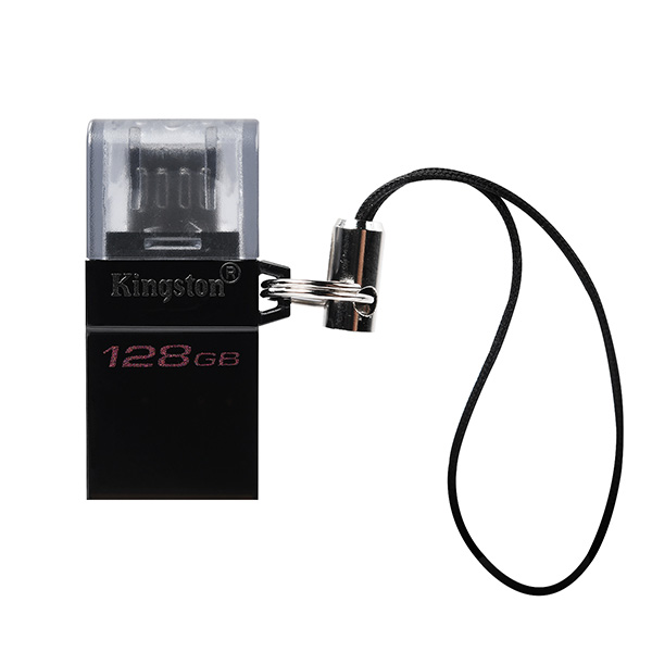 Kingston USB flash disk OTG USB 3.0 3.2 Gen 1 128GB Data Traveler microDuo3 G2 czarny DTDUO3G2 128GB USB A USB Micro B - obrazek 5