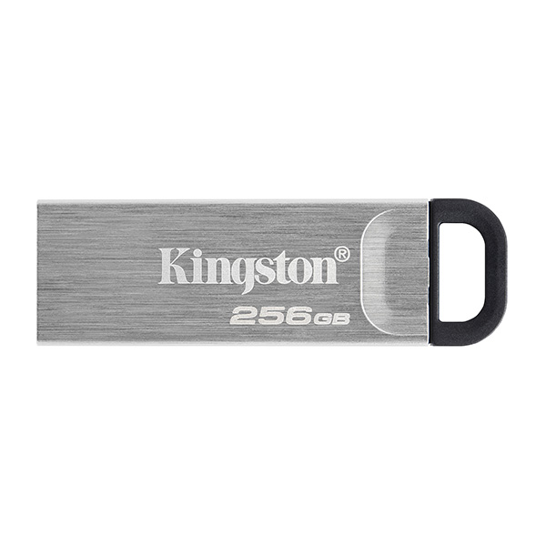 Kingston USB flash disk USB 3.0 3.2 Gen 1 256GB DataTravelerR Kyson srebrny DTKN 256GB USB A z oczkiem na brelok - obrazek 2