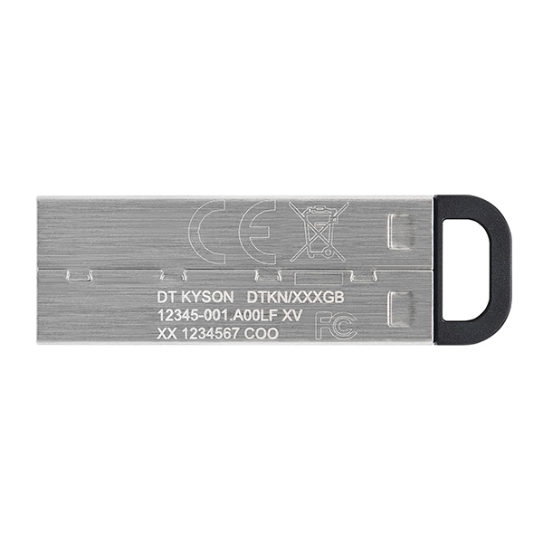 Kingston USB flash disk USB 3.0 3.2 Gen 1 256GB DataTravelerR Kyson srebrny DTKN 256GB USB A z oczkiem na brelok - obrazek 4