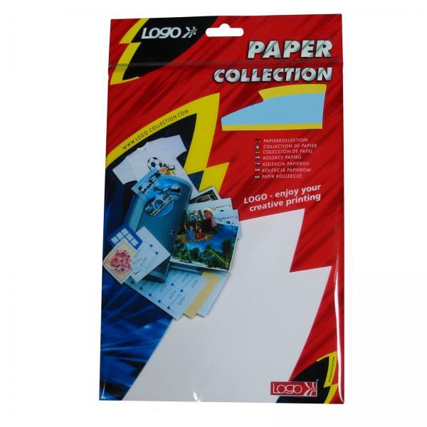 Logo etykiety na CD 78mm x 58mm A4 matowe białe 8 etykiety CD R card 140g m2 pakowany po 10 szt. do drukarek atramentowych - obrazek 2