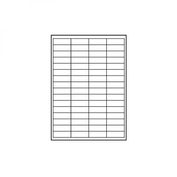 Logo etykiety 48.5mm x 16.9mm A4 matowe białe 68 etykiety 140g m2 pakowany po 10 szt. do drukarek atramentowych i laserowyc
