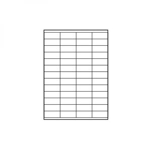 Logo etykiety 52.5mm x 21.2mm A4 matowe białe 56 etykiety 140g m2 pakowany po 25 szt. do drukarek atramentowych i laserowyc